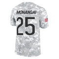 Parkc C.Bears #25 Kyle Monangai Player Arctic Camo Salute to Service Limited Stitched Jerseys