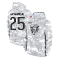 Parkc C.Bears #25 Kyle Monangai Player Arctic Camo Salute to Service Pullover Hoodies Limited Stitched Jerseys