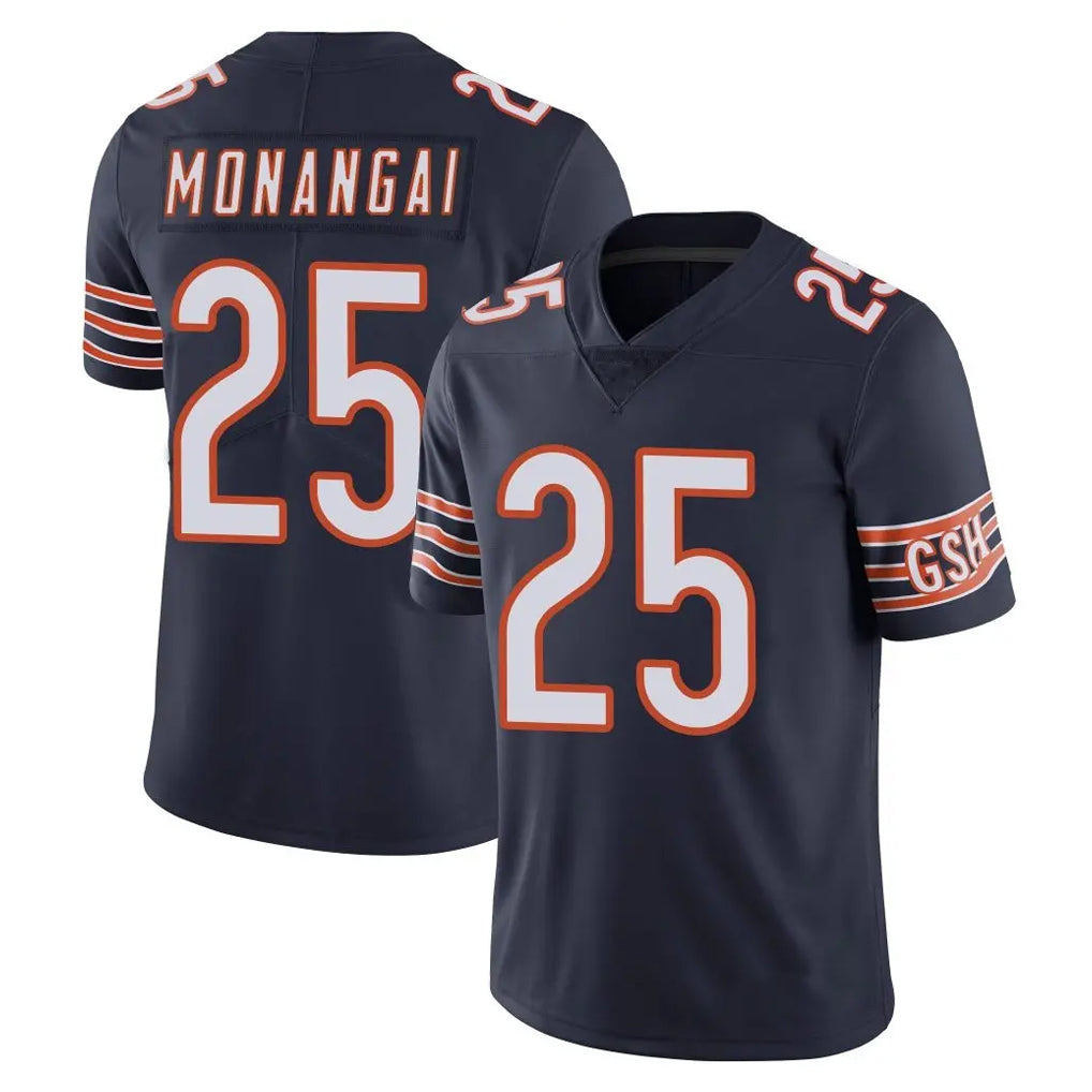 Parkc C.Bears #25 Kyle Monangai Player Navy Vapor Untouchable Limited Home Game Stitched Jerseys