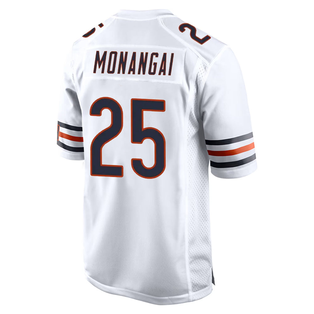 Parkc C.Bears #25 Kyle Monangai Player White Home Game Stitched Jerseys