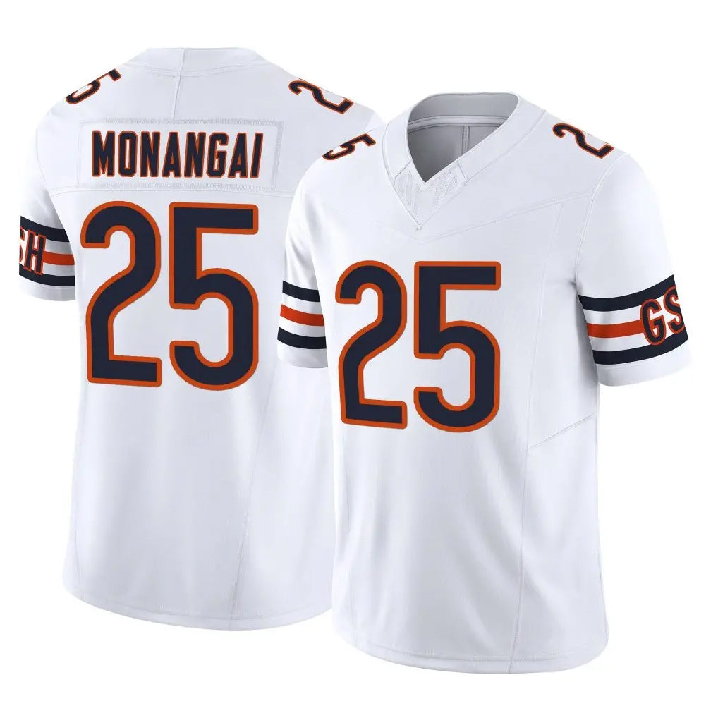 Parkc C.Bears #25 Kyle Monangai Player White Vapor F.U.S.E. Limited Home Game Stitched Jerseys