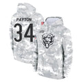 Parkc C.Bears #34 Walter Payton Player Arctic Camo Salute to Service Pullover Hoodies Limited Stitched Jerseys