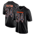 Parkc C.Bears #34 Walter Payton Player Carbon Black Fashion Game Stitched Jerseys