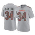 Parkc C.Bears #34 Walter Payton Player Gray Atmosphere Fashion Game Stitched Jerseys