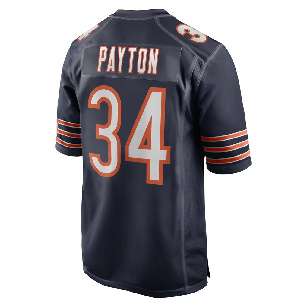 Parkc C.Bears #34 Walter Payton Player Navy Home Game Stitched Jerseys