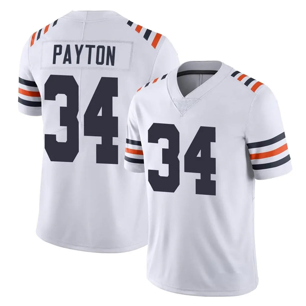 Parkc C.Bears #34 Walter Payton Player White Classic Vapor Limited Home Game Stitched Jerseys