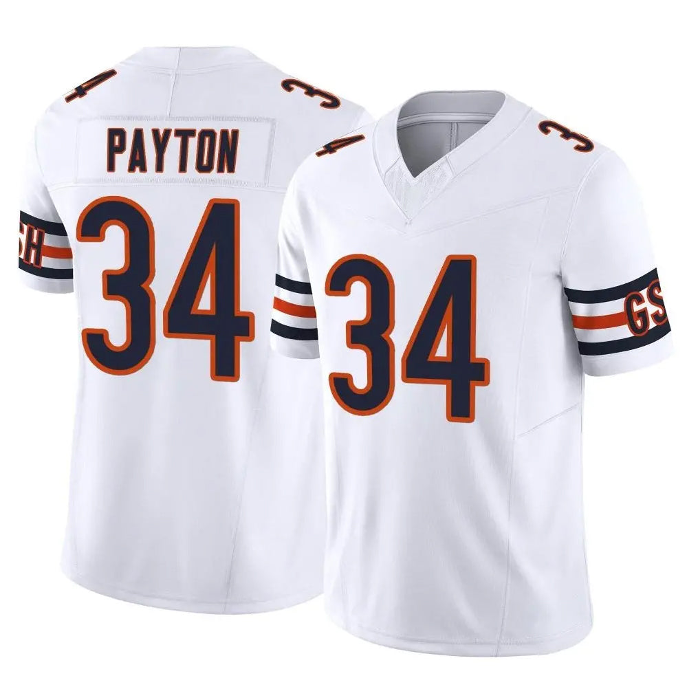 Parkc C.Bears #34 Walter Payton Player White Vapor F.U.S.E. Limited Home Game Stitched Jerseys