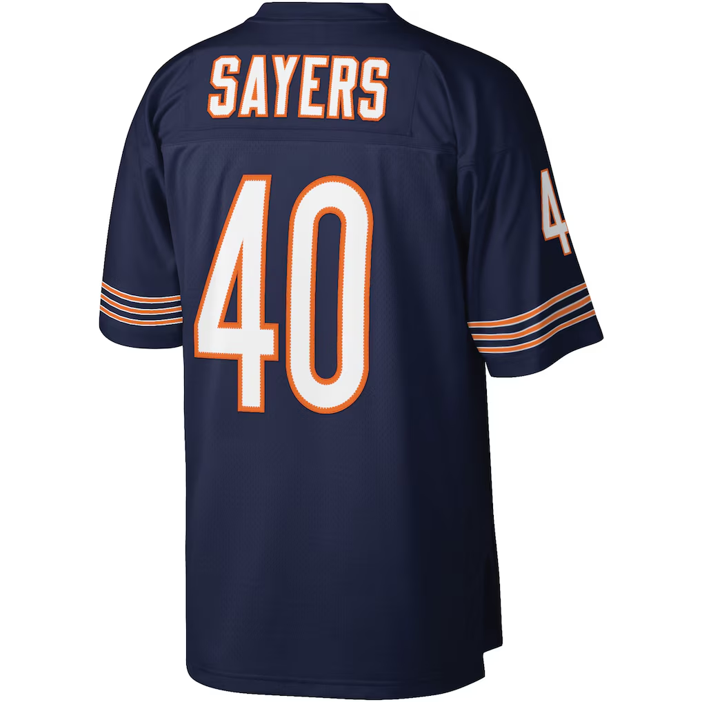 Parkc C.Bears #40 Gale Sayers Mitchell & Ness Navy Legacy Replica Jersey