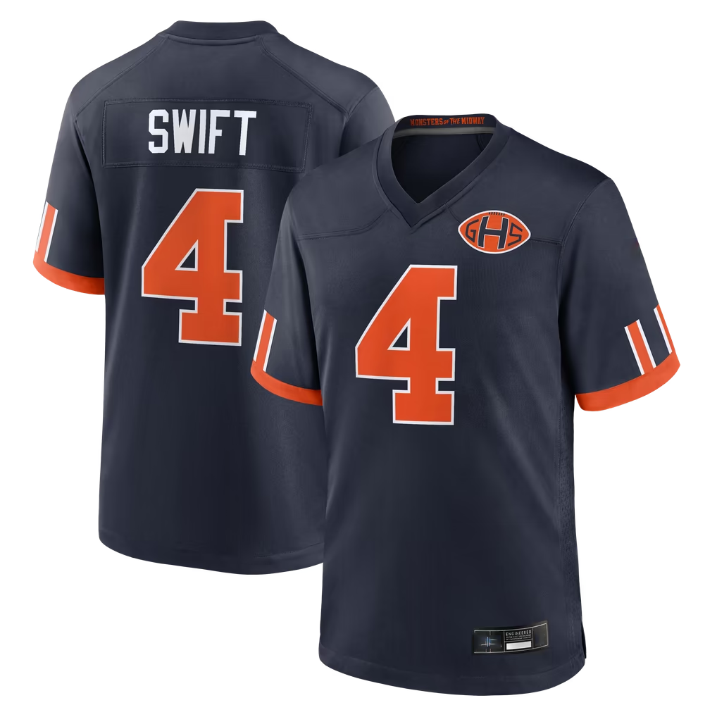 Parkc C.Bears #4 D'Andre Swift Navy 2026 Rivalries Collection Game Stitched Jerseys