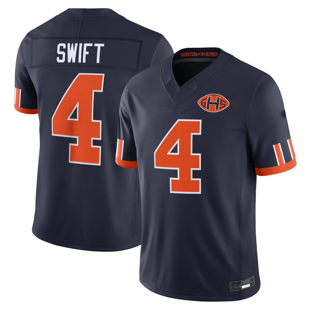 Parkc C.Bears #4 D'Andre Swift Navy 2026 Rivalries Collection Limited Stitched Jerseys