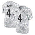 Parkc C.Bears #4 D'Andre Swift Player Arctic Camo Salute to Service Limited Stitched Jerseys