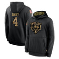 Parkc C.Bears #4 D'Andre Swift Player Black Salute to Service Pullover Hoodies Limited Stitched Jerseys