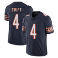 Parkc C.Bears #4 D'Andre Swift Player Navy Vapor Untouchable Limited Home Game Stitched Jerseys
