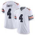 Parkc C.Bears #4 D'Andre Swift Player White Classic Vapor Limited Home Game Stitched Jerseys