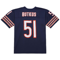 Parkc C.Bears #51 Dick Butkus Mitchell & Ness Navy Legacy Replica Stitched Puhic Jersey