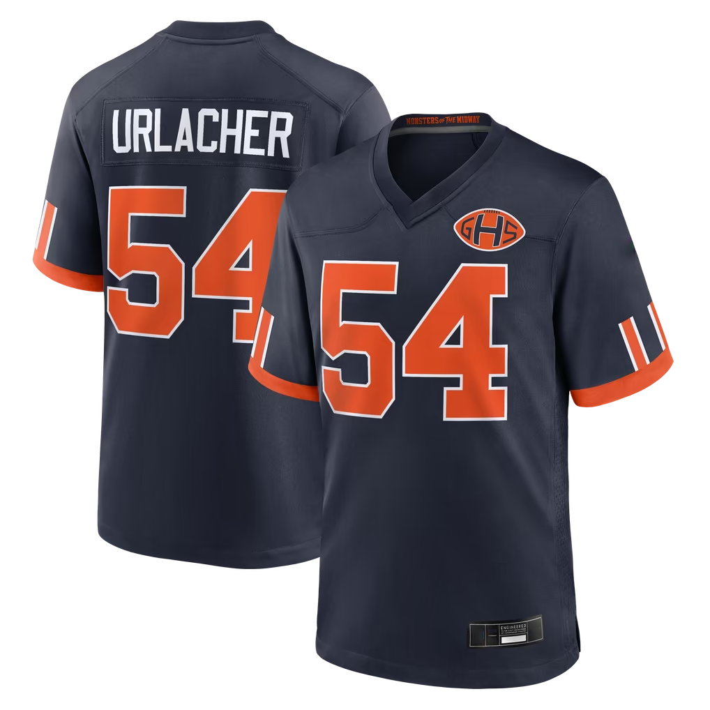 Parkc C.Bears #54 Brian Urlacher Navy 2026 Rivalries Collection Game Stitched Jerseys