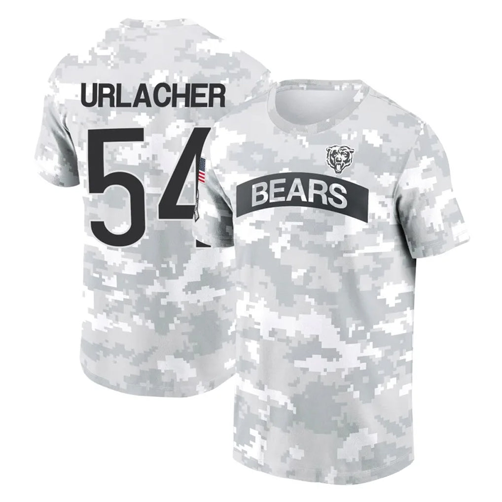 Parkc C.Bears #54 Brian Urlacher Player Arctic Camo Salute to Service Performance T-Shirt Limited Stitched Jerseys