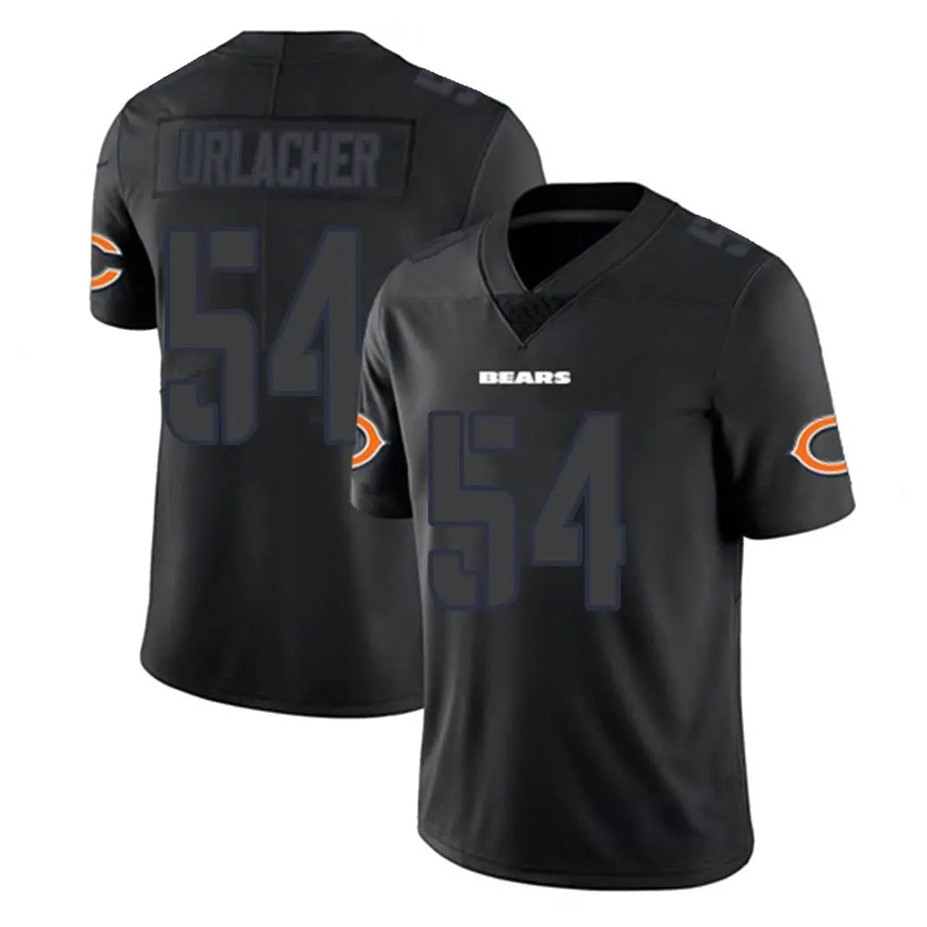 Parkc C.Bears #54 Brian Urlacher Player Black Impact Limited Game Stitched Jerseys