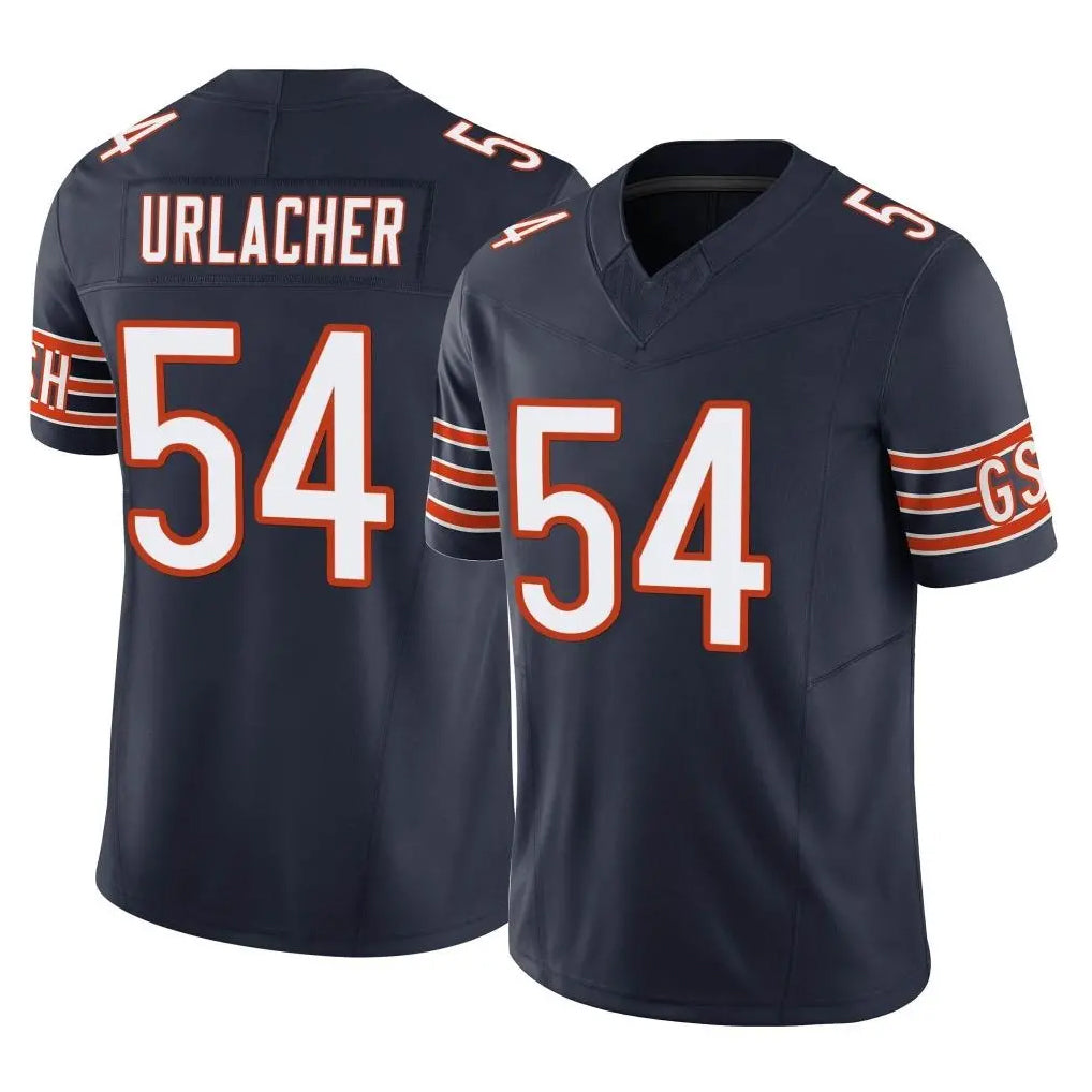 Parkc C.Bears #54 Brian Urlacher Player Navy Vapor F.U.S.E. Limited Home Game Stitched Jerseys