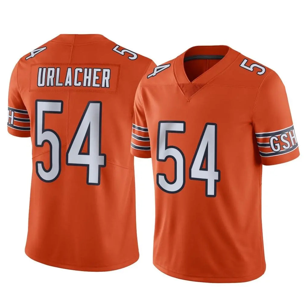 Parkc C.Bears #54 Brian Urlacher Player Orange Alternate Vapor Limited Home Game Stitched Jerseys