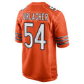 Parkc C.Bears #54 Brian Urlacher Player Orange Home Game Stitched Jerseys