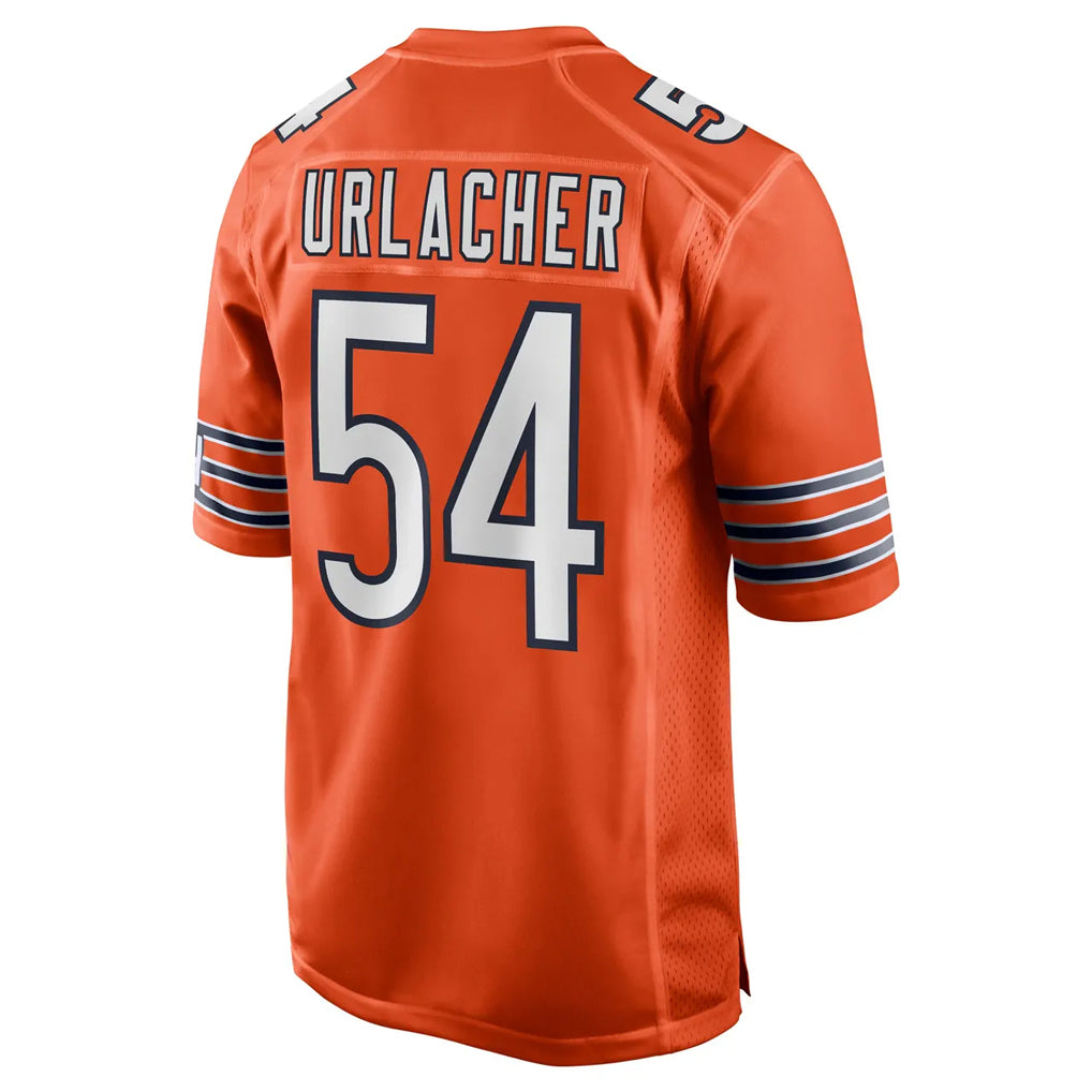 Parkc C.Bears #54 Brian Urlacher Player Orange Home Game Stitched Jerseys