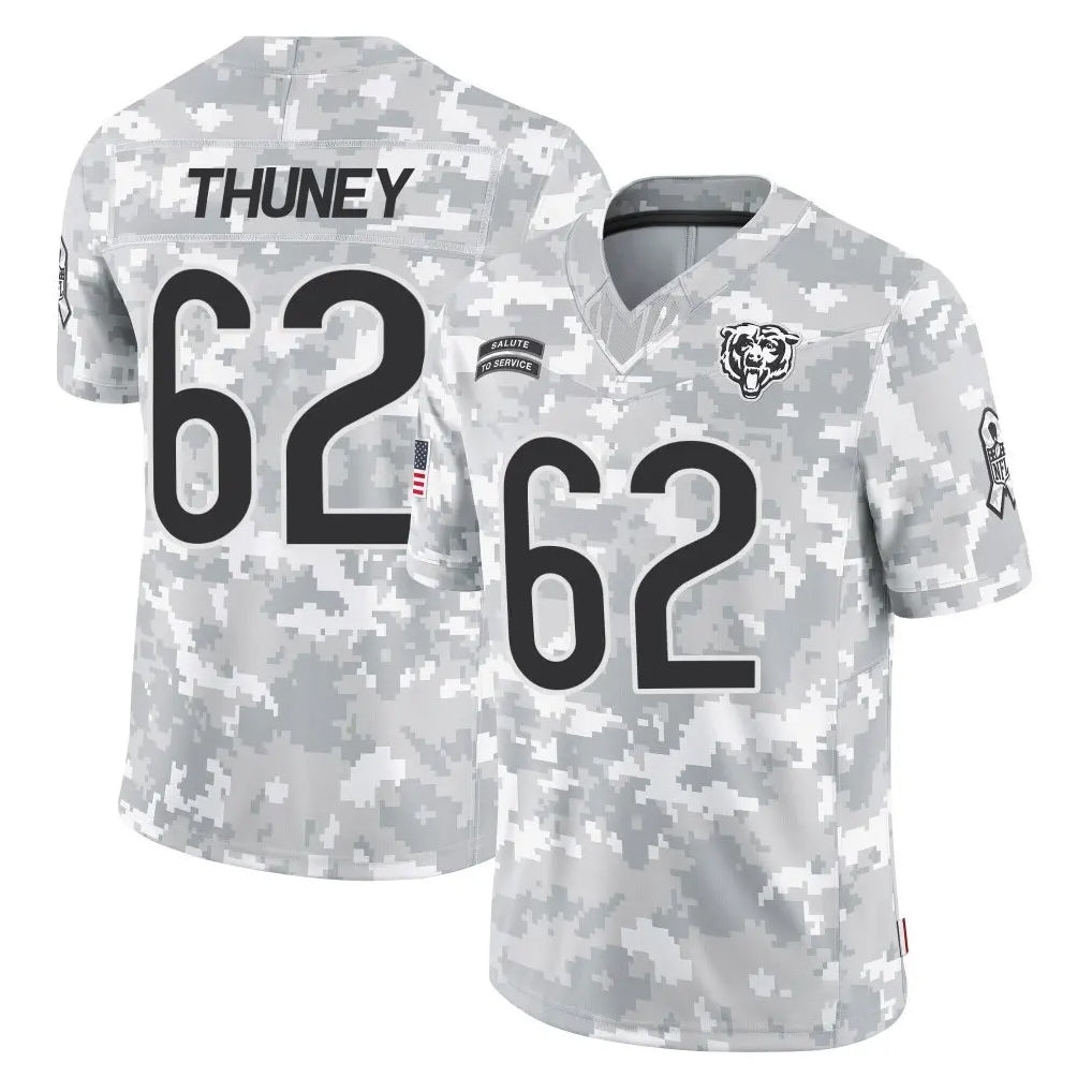 Parkc C.Bears #62 Joe Thuney Player Arctic Camo Salute to Service Limited Stitched Jerseys