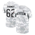 Parkc C.Bears #62 Joe Thuney Player Arctic Camo Salute to Service Performance T-Shirt Limited Stitched Jerseys