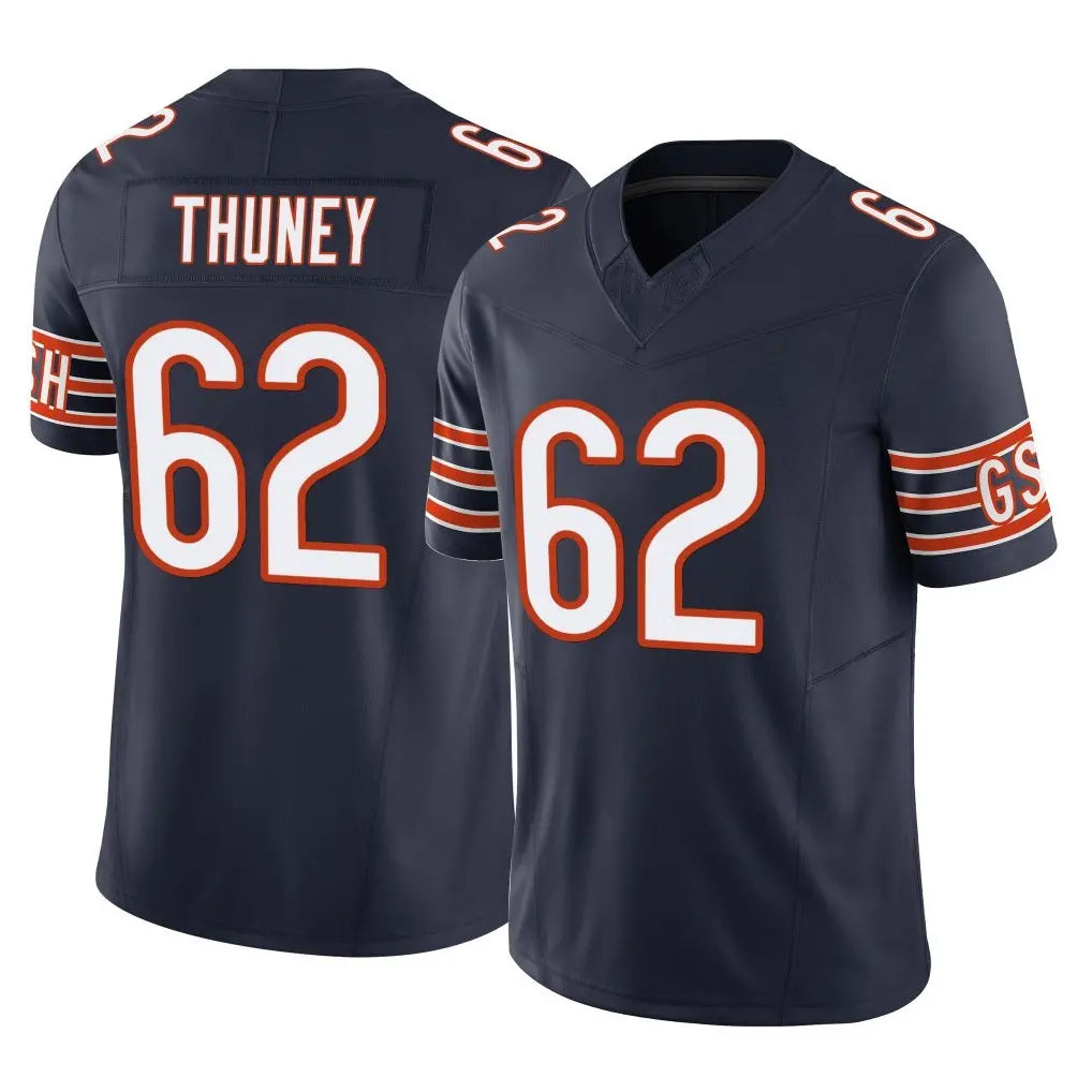 Parkc C.Bears #62 Joe Thuney Player Navy Vapor F.U.S.E. Limited Home Game Stitched Jerseys