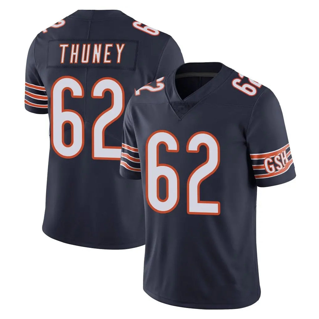 Parkc C.Bears #62 Joe Thuney Player Navy Vapor Untouchable Limited Home Game Stitched Jerseys
