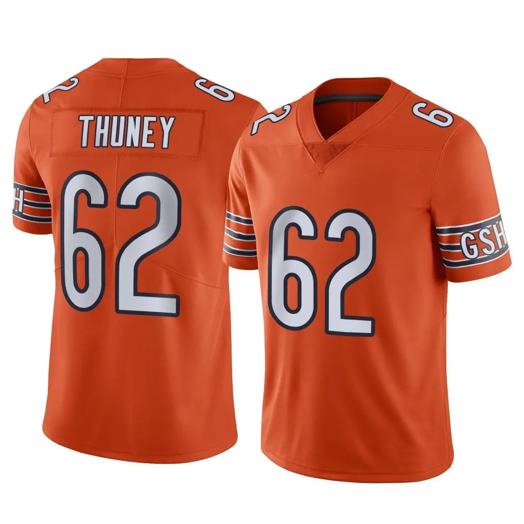 Parkc C.Bears #62 Joe Thuney Player Orange Alternate Vapor Limited Home Game Stitched Jerseys