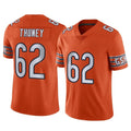 Parkc C.Bears #62 Joe Thuney Player Orange Alternate Vapor Limited Home Game Stitched Jerseys
