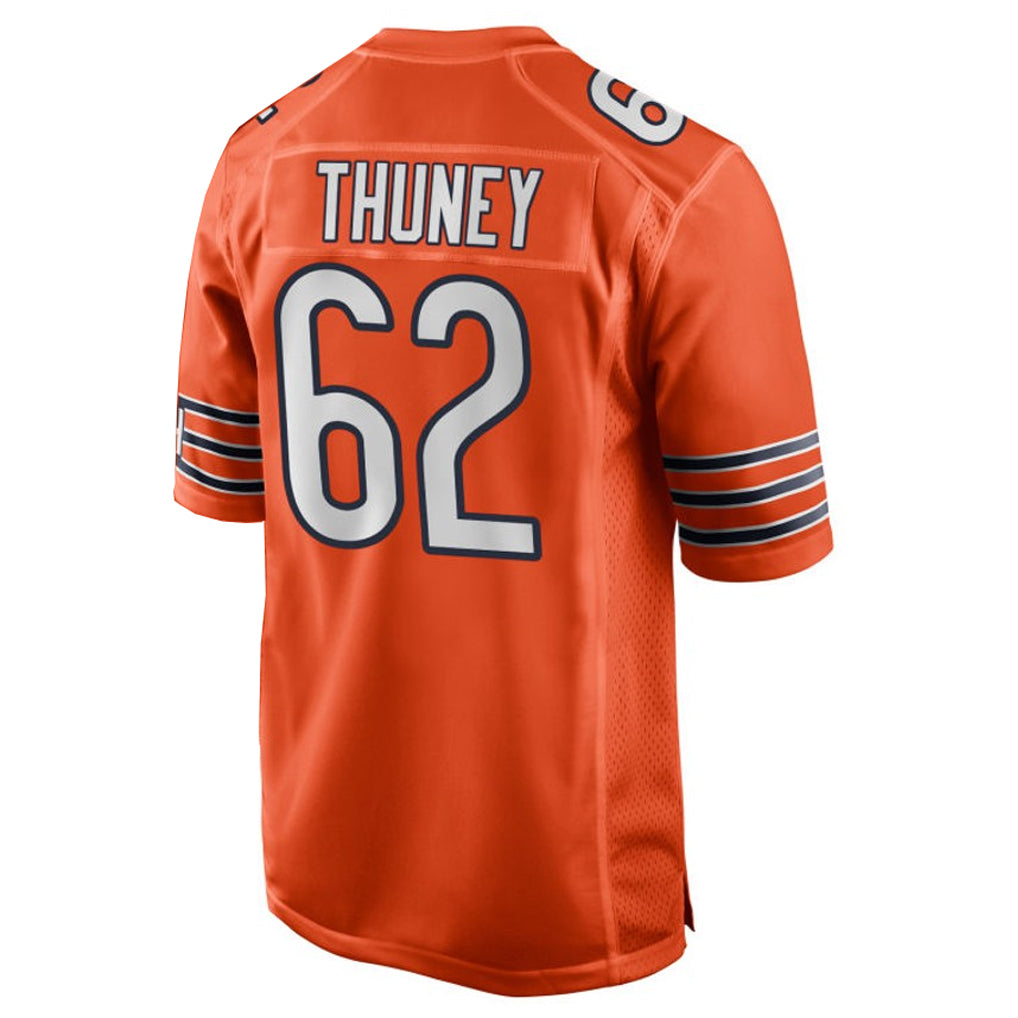 Parkc C.Bears #62 Joe Thuney Player Orange Home Game Stitched Jerseys
