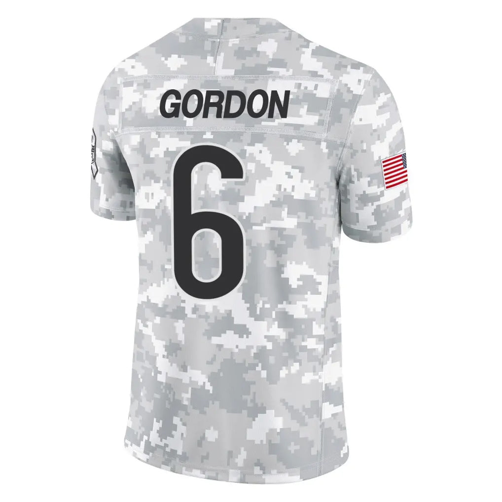 Parkc C.Bears #6 Kyler Gordon Player Arctic Camo Salute to Service Limited Stitched Jerseys