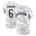 Parkc C.Bears #6 Kyler Gordon Player Arctic Camo Salute to Service Performance T-Shirt Limited Stitched Jerseys