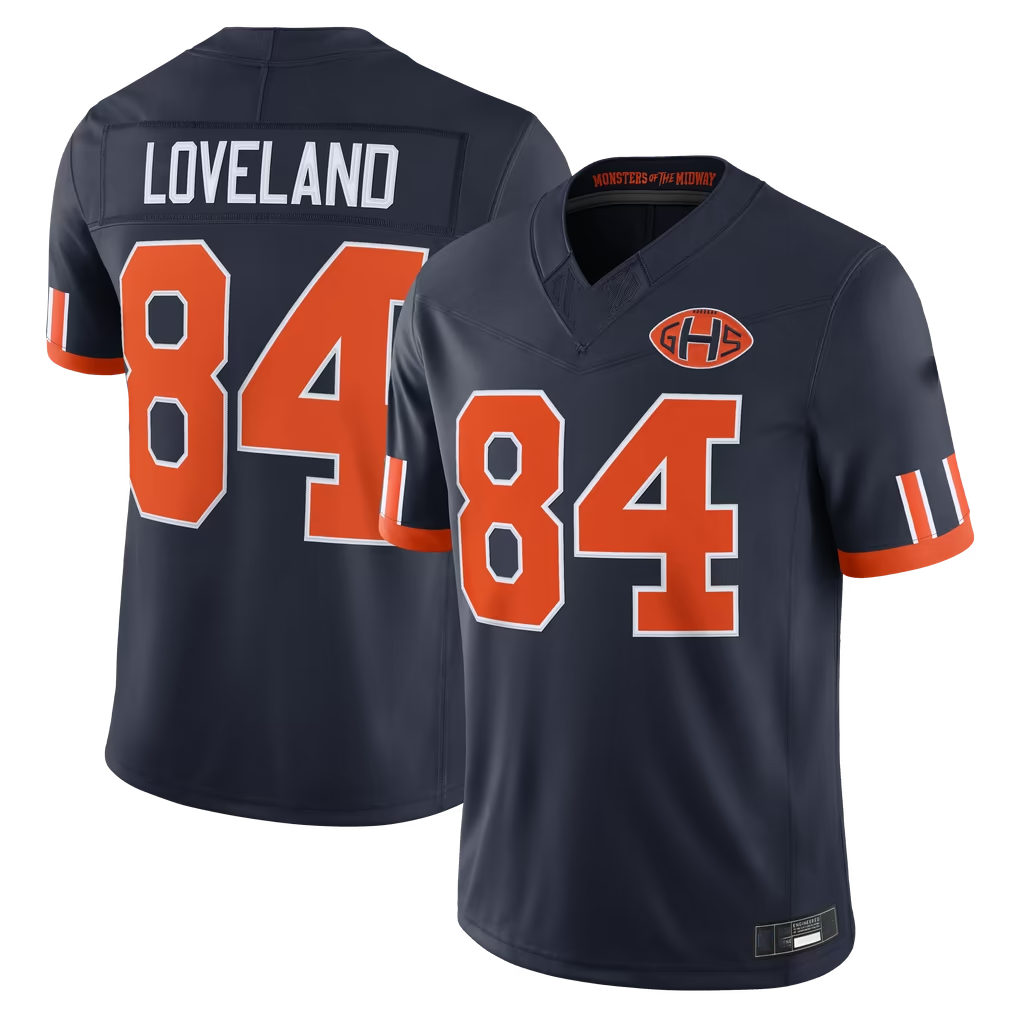 Parkc C.Bears #84 Colston Loveland Navy 2026 Rivalries Collection Limited Stitched Jerseys