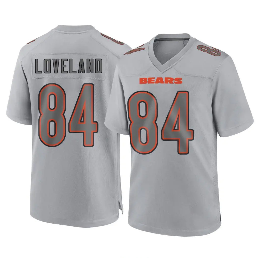 Parkc C.Bears #84 Colston Loveland Player Gray Atmosphere Fashion Game Stitched Jerseys
