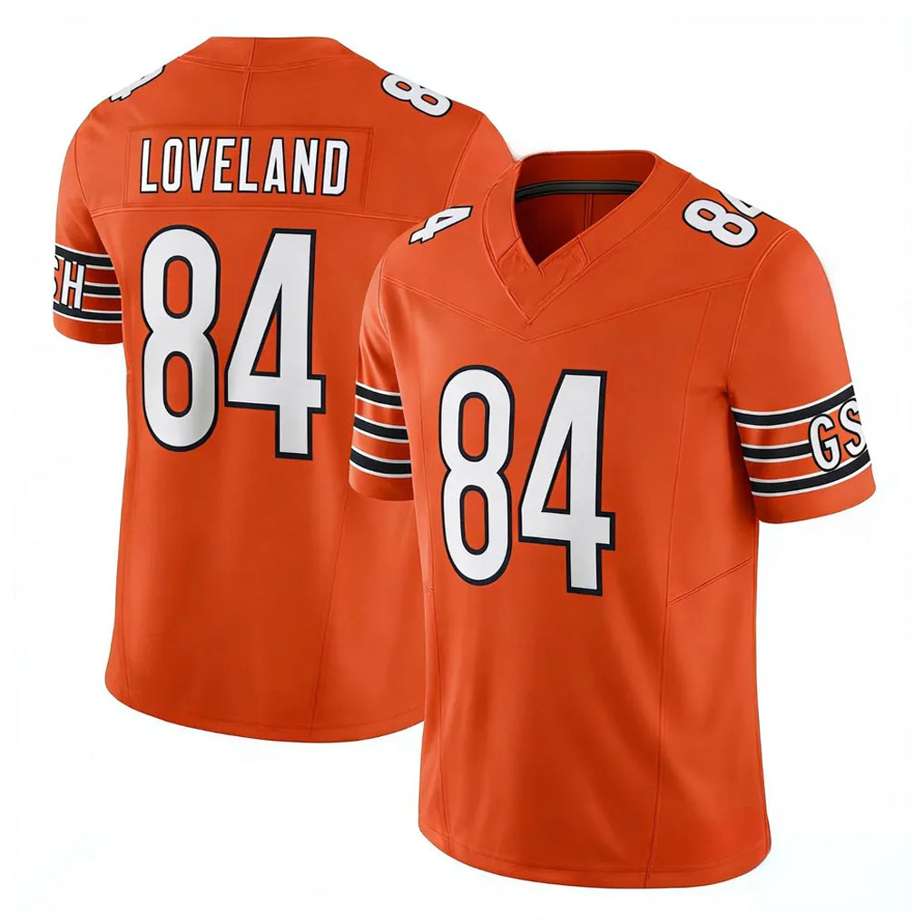 Parkc C.Bears #84 Colston Loveland Player Orange Vapor F.U.S.E. Limited Home Game Stitched Jerseys