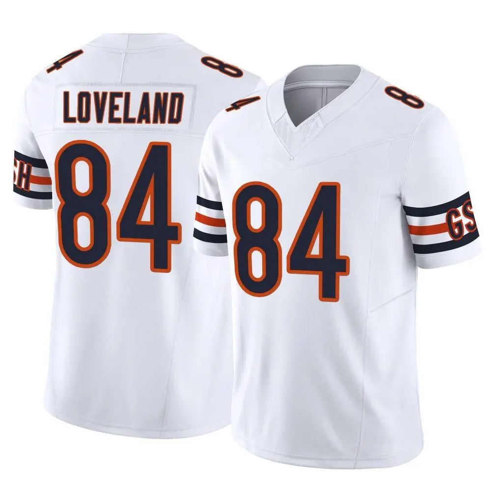 Parkc C.Bears #84 Colston Loveland Player White Vapor F.U.S.E. Limited Home Game Stitched Jerseys