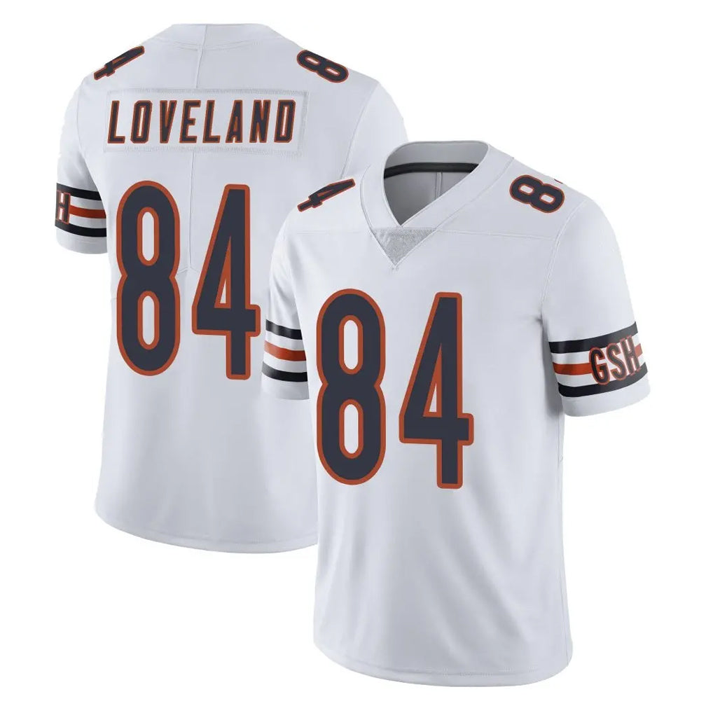 Parkc C.Bears #84 Colston Loveland Player White Vapor Untouchable Limited Home Game Stitched Jerseys