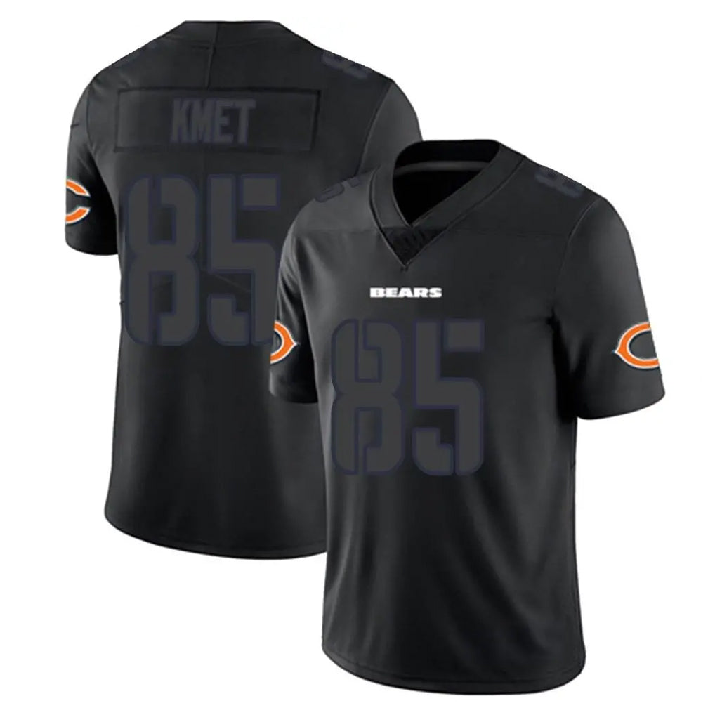 Parkc C.Bears #85 Cole Kmet Player Black Impact Limited Game Stitched Jerseys