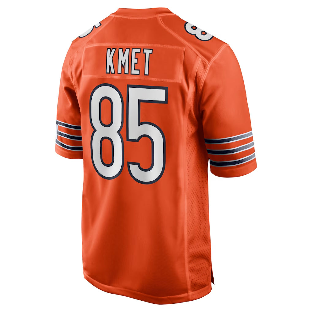 Parkc C.Bears #85 Cole Kmet Player Orange Home Game Stitched Jerseys