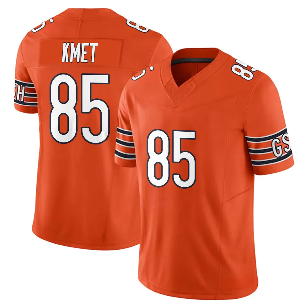 Parkc C.Bears #85 Cole Kmet Player Orange Vapor F.U.S.E. Limited Home Game Stitched Jerseys