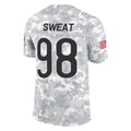 Parkc C.Bears #98 Montez Sweat Player Arctic Camo Salute to Service Limited Stitched Jerseys