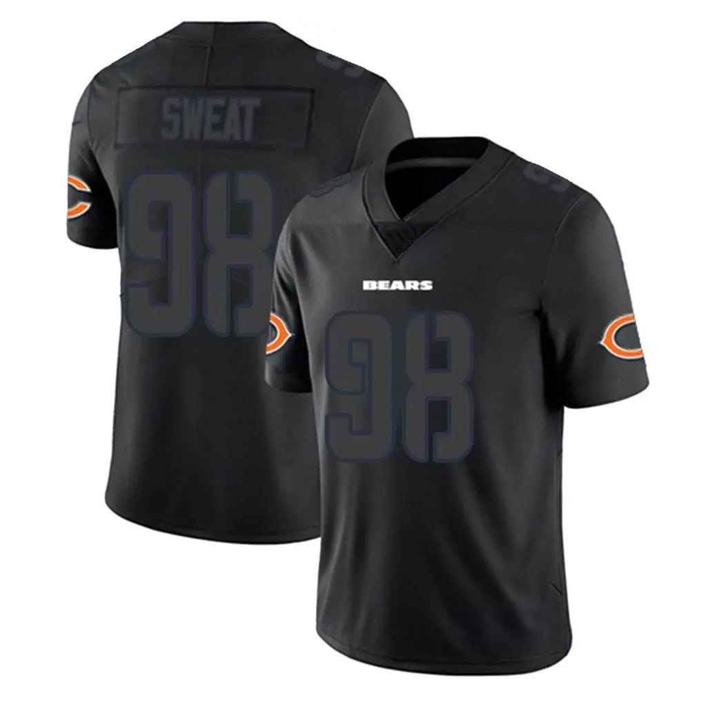 Parkc C.Bears #98 Montez Sweat Player Black Impact Limited Game Stitched Jerseys