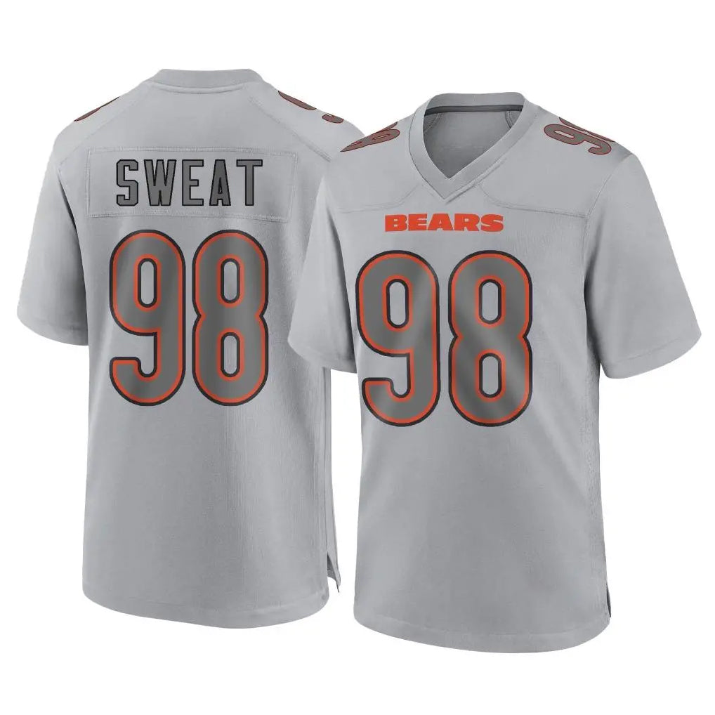 Parkc C.Bears #98 Montez Sweat Player Gray Atmosphere Fashion Game Stitched Jerseys