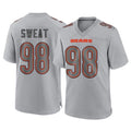 Parkc C.Bears #98 Montez Sweat Player Gray Atmosphere Fashion Game Stitched Jerseys