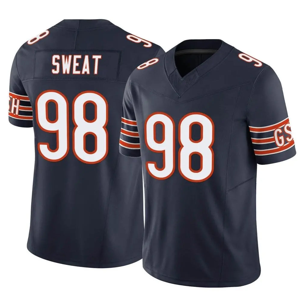 Parkc C.Bears #98 Montez Sweat Player Navy Vapor F.U.S.E. Limited Home Game Stitched Jerseys