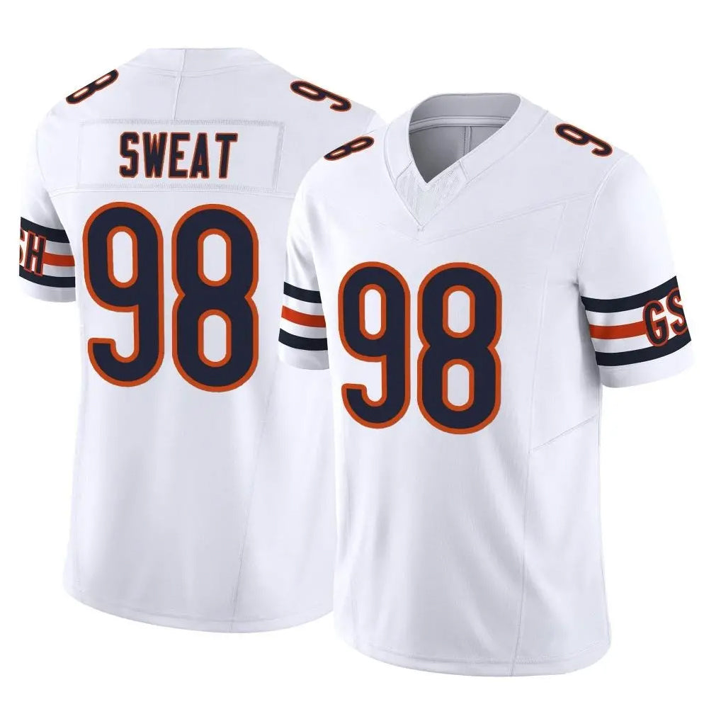 Parkc C.Bears #98 Montez Sweat Player White Vapor F.U.S.E. Limited Home Game Stitched Jerseys