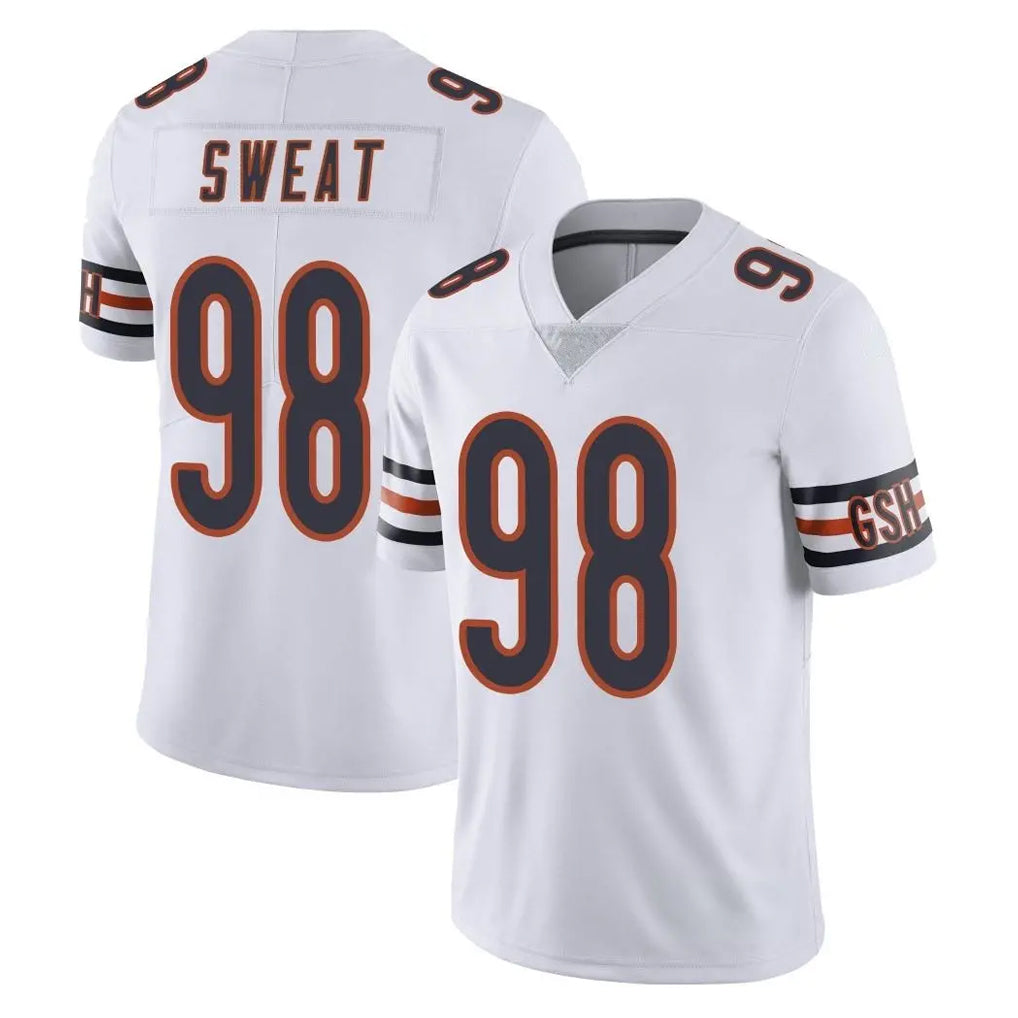 Parkc C.Bears #98 Montez Sweat Player White Vapor Untouchable Limited Home Game Stitched Jerseys